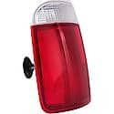 Halogen Tail Light Assembly: Passenger Side, Plastic, Clear; Red, 1 Pack