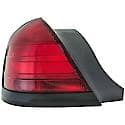 Halogen Tail Light Assembly: Passenger Side, Plastic, Red; Amber, 1 Pack