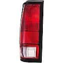 Halogen Tail Light Assembly: Driver Side, Plastic, Clear; Red, 1 Pack