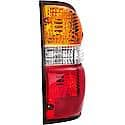 Halogen Tail Light Assembly: Passenger Side, Plastic, Clear; Amber; Red, 1 Pack