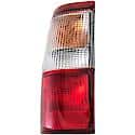 Halogen Tail Light Assembly: Driver Side, Plastic, Clear; Red, 1 Pack