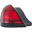 Halogen Tail Light Assembly: Driver Side, Plastic, Red; Amber, 1 Pack