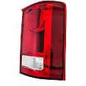 Halogen Tail Light Assembly: Passenger Side, Plastic, Clear; Red, 1 Pack