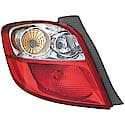 Halogen Tail Light Assembly: Driver Side, Plastic, Clear; Red, 1 Pack