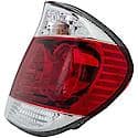 Halogen Tail Light Assembly: Driver Side, Plastic, Clear; Red, 1 Pack