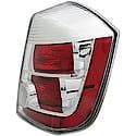 Halogen Tail Light Assembly: Passenger Side, Plastic, Clear; Red, 1 Pack