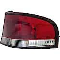 Halogen Tail Light Assembly: Driver Side, Plastic, Clear; Red, 1 Pack