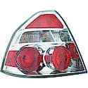 Halogen Tail Light Assembly: Driver Side, Plastic, Clear; Red, 1 Pack