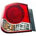 Halogen Tail Light Assembly: Driver Side, Plastic, Clear; Red, 1 Pack