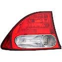 Halogen Tail Light Assembly: Driver Side, Plastic, Clear; Red, 1 Pack