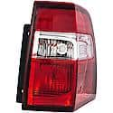 Halogen Tail Light Assembly: Passenger Side, Plastic, Clear; Red, 1 Pack