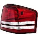 Halogen Tail Light Assembly: Passenger Side, Plastic, Clear; Red, 1 Pack