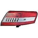 Halogen Tail Light Assembly: Passenger Side, Plastic, Clear; Red, 1 Pack