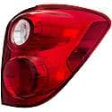 Halogen Tail Light Assembly: Passenger Side, Plastic, Clear; Red, 1 Pack