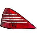 Halogen Tail Light Assembly: Passenger Side, Plastic, Clear; Red, 1 Pack