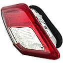 Halogen Tail Light Assembly: Driver Side, Plastic, Clear; Red, 1 Pack