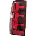 Halogen Tail Light Assembly: Passenger Side, Plastic, Clear; Red, 1 Pack