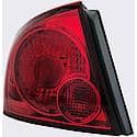 Halogen Tail Light Assembly: Driver Side, Plastic, Red, 1 Pack