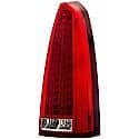 Halogen Tail Light Assembly: Passenger Side, Plastic, Clear; Red, 1 Pack