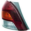 Halogen Tail Light Assembly: Driver Side, Plastic, Clear; Amber; Red, 1 Pack