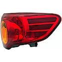 Halogen Tail Light Assembly: Passenger Side, Plastic, Red; Amber, 1 Pack