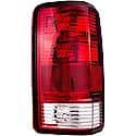 Halogen Tail Light Assembly: Driver Side, Plastic, Clear; Red, 1 Pack