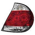 Halogen Tail Light Assembly: Passenger Side, Plastic, Clear; Red, 1 Pack