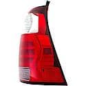 Halogen Tail Light Assembly: Passenger Side, Plastic, Clear; Red, 1 Pack