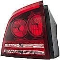 Halogen Tail Light Assembly: Driver Side, Plastic, Clear; Red, 1 Pack