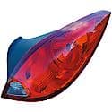 Halogen Tail Light Assembly: Passenger Side, Plastic, Clear; Red, 1 Pack