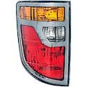 Halogen Tail Light Assembly: Driver Side, Plastic, Clear; Amber; Red, 1 Pack