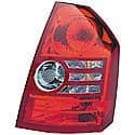 Halogen Tail Light Assembly: Passenger Side, Plastic, Clear; Red, 1 Pack