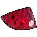 Halogen Tail Light Assembly: Driver Side, Plastic, Clear; Red, 1 Pack