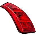 Halogen Tail Light Assembly: Driver Side, Plastic, Red, 1 Pack