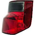 Halogen Tail Light Assembly: Passenger Side, Plastic, Clear; Red, 1 Pack