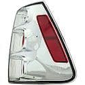 Halogen Tail Light Assembly: Driver Side, Plastic, Clear; Red, 1 Pack