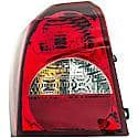 Halogen Tail Light Assembly: Driver Side, Plastic, Clear; Red, 1 Pack