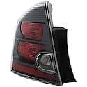 Halogen Tail Light Assembly: Driver Side, Plastic, Clear; Red, 1 Pack