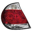 Halogen Tail Light Assembly: Driver Side, Plastic, Clear; Red, 1 Pack