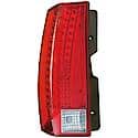 Halogen Tail Light Assembly: Driver Side, Plastic, Clear; Red, 1 Pack