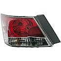 Halogen Tail Light Assembly: Driver Side, Plastic, Clear; Red, 1 Pack