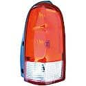 Halogen Tail Light Assembly: Passenger Side, Plastic, Clear; Red, 1 Pack