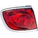 Halogen Tail Light Assembly: Passenger Side, Plastic, Red, 1 Pack