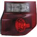 Halogen Tail Light Assembly: Passenger Side, Plastic, Clear; Red, 1 Pack