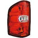 Halogen Tail Light Assembly: Driver Side, Plastic, Clear; Red, 1 Pack