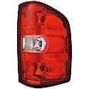 Halogen Tail Light Assembly: Passenger Side, Plastic, Clear; Red, 1 Pack