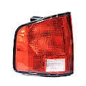 New Standard Replacement Driver Side Tail Light Lens And Housing, With Black Painted Edge