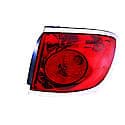 New CAPA Certified Standard Replacement Passenger Side Outer Tail Light Assembly