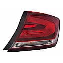 New Economy Replacement Passenger Side Outer Tail Light Assembly, Sedan Models, Except Hybrid