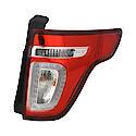 New CAPA Certified Standard Replacement Passenger Side Tail Light Assembly, Red Lens With LED